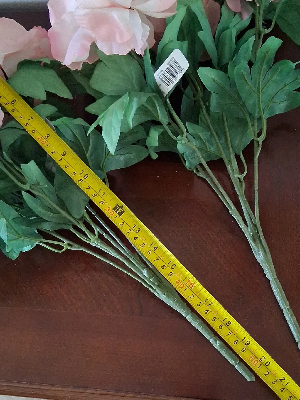 Artificial Silk Flower Pink Peony Flowers - Bundle of 6 Bushes - NWT